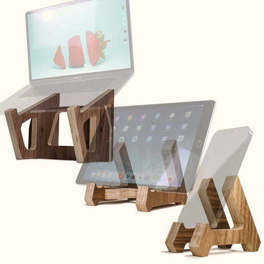 Birch Laptop Lifter, Tablet Stand, & Phone Stand